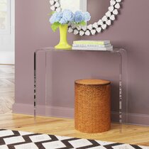 Small acrylic console deals table